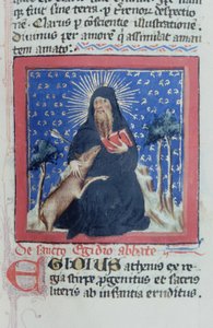 Pagina uit de Legenda Aurea, Brugge, ca. 1400-10 door Flemish School