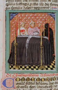 Pagina uit de Legenda Aurea, Brugge, ca. 1400-10 door Flemish School