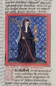 Pagina uit de Legenda Aurea, Brugge, ca. 1400-10