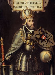 Portret van Karel V door Flemish School