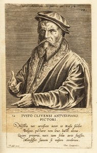 Portret van Joos van Cleve, Vlaamse schilder actief in Antwerpen, circa 1485-1540 door Flemish School