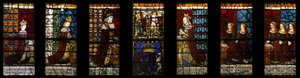 Koninklijke Familie van Edward IV in situ, ca. 1480 (glas-in-lood) door Flemish School