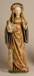 St. Agnes, School van Mechelen, c.1500 door Flemish School