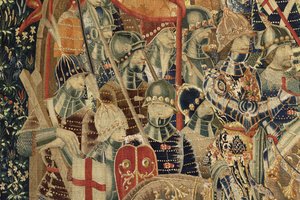 Tapijt met de veroveringen van koning Alfonso V van Portugal (detail)