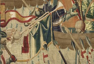 Tapijt met de veroveringen van koning Alfonso V van Portugal (detail)