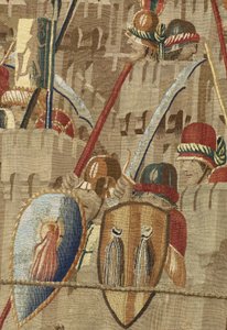 Tapijt met de veroveringen van koning Alfonso V van Portugal (detail) door Flemish School
