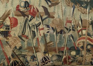 Tapijt met de veroveringen van koning Alfonso V van Portugal (detail)