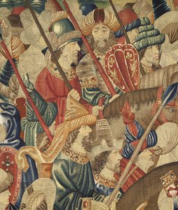 Tapijt met de veroveringen van koning Alfonso V van Portugal (detail)