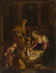 De Geboorte door Flemish School
