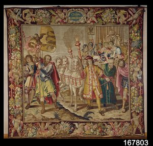 De Triomf van Karel V (1500-58) uit Het Wandtapijt van Karel Quint, ca. 1630-40