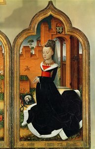 Drieluik van Jean de Witte, rechter paneel: Maria Hoose, vrouw van Jean de Witte