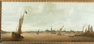 Gezicht op Antwerpen, België ... door Flemish School