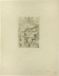 Frontispice voor La messe de Gnide door Félicien Rops