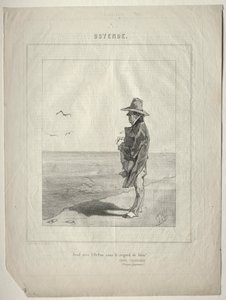 Oostende (Alleen met de oceaan onder het oog van God!) door Félicien Rops