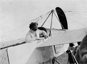 Circuit van Groot-Brittannië luchtwedstrijd: Jules Vedrines bij Shoreham Control, Sussex, 1911