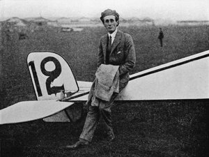 De Lucht Derby: Lord Carbery met zijn Morane-Saulnier eenvleugelvliegtuig, 1914 1934 door Flight Photo