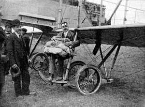 De eerste parachutesprong uit een vliegtuig in Engeland, 1914-1934