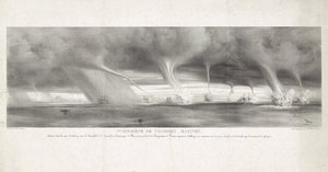 Waterhozen op zee bij Sicilië, 1827 door Félix Achille Beaupoil Saint Aulaire