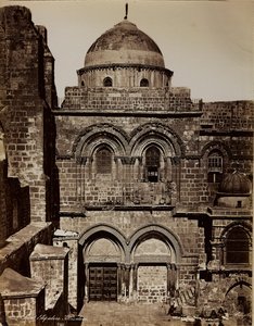 Album Palestina 1887: de basiliek van het Heilig Graf in Jeruzalem door Félix Bonfils