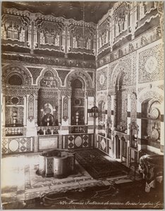 Damas. Interieur van huis. Engelse consul Syrië, tussen 1867 en 1899