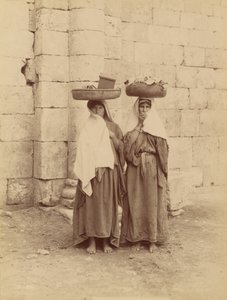 Vrouwen van Siloé, Palestina door Félix Bonfils