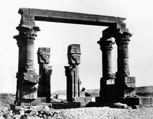 Kiosk van Qertassi, Nubië, Egypte, 1878