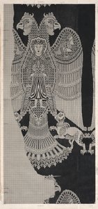 Schematische Tekening van Buyid Zijde (1962.264) door Félix Guichert