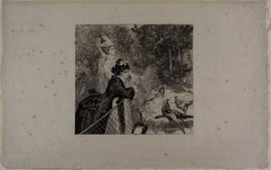 In de Zoological Gardens, tweede plaat door Félix Henri Bracquemond