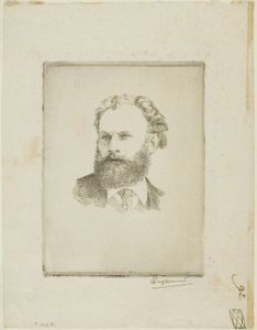 Portret van Edouard Manet door Félix Henri Bracquemond