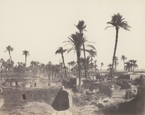 Abâziz, interieur van een Arabisch dorp, 1851-52, gedrukt 1853-54