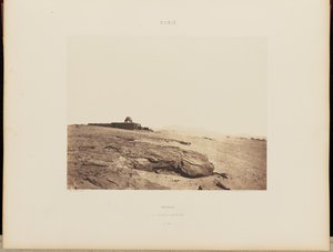 Amadah. Algemeen zicht op de ruïnes door Félix Teynard