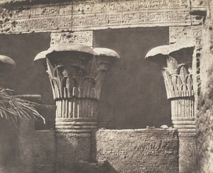 Esneh Latopolis, Constructie Ensablée - Architraaf, Schachten en Kapitelen door Félix Teynard
