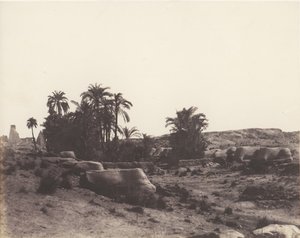 Karnak Thebe, Avenue de Sphinx - Vue Générale Prise du Point G