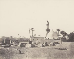 Souâdj, Moslim Begraafplaats en Graf van Mourâd-Bey, 1851-52, gedrukt 1853-54 door Félix Teynard