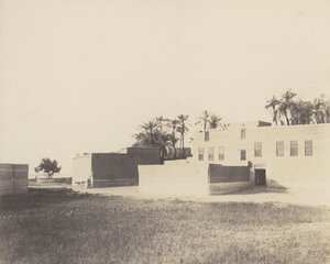 Syout, Arabische woningen aan de oever van de Nijl, 1851-52, gedrukt 1853-54