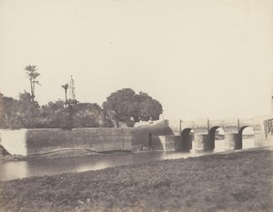 Syout, brug over het grote kanaal, 1851-52, gedrukt 1853-54 door Félix Teynard
