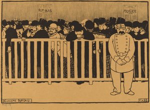Tweede Bureau (Kassa) door Félix Vallotton