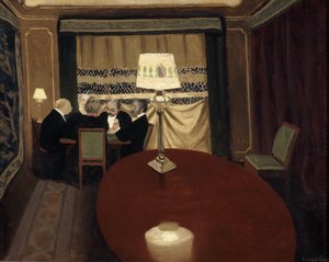Het Pokerspel door Felix Edouard Vallotton