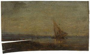 Voor Martigues, het gele zeil, ca. 1875