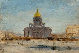 Sint-Petersburg, Sint-Isaac, tussen 1-1844 en 9-1844 door Félix Ziem