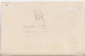 Schets voor paviljoen bij een moskee, 1800s door Félix Ziem