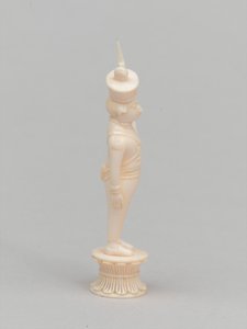 Witte pion, schaakstuk, India, circa 1820