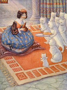 De katten brachten de prinses een muizentaart door Flora White