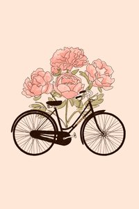 Fiets en Bloem: Parijs, 2022 door Florent Bodart
