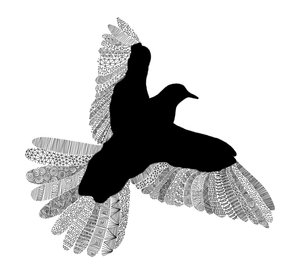 Vogel lijntekening