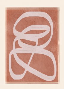 Abstracte terracotta lussen door Flow Line