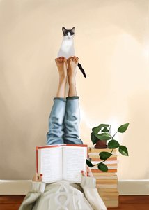 Gezellig kattenlezen