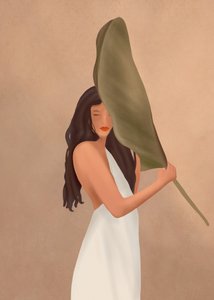 De gracieuze bladvrouw
