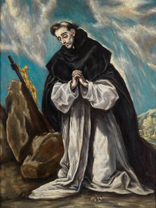 St Dominicus in gebed