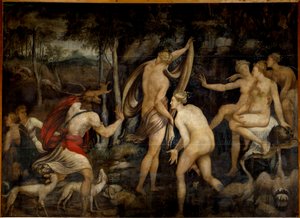 Diana (Artemis), godin van de jacht, en Acteon, jager